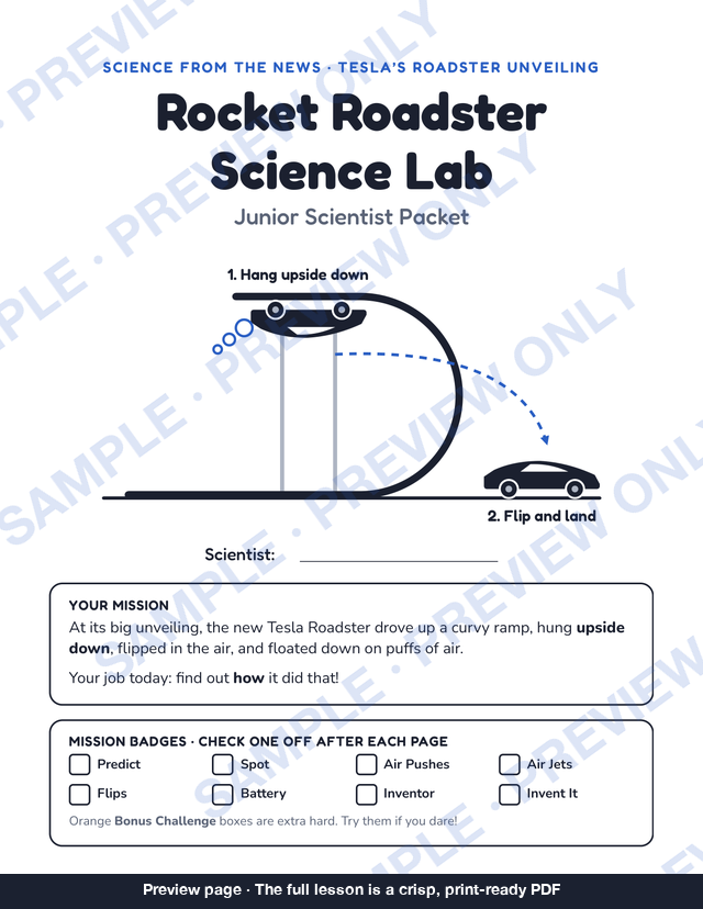 Cover of the Junior Scientist Packet